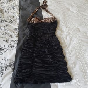 Dress size S black and leopard